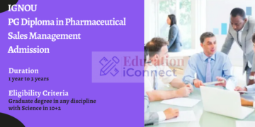IGNOU PG Diploma in Pharmaceutical Sales Management Admission